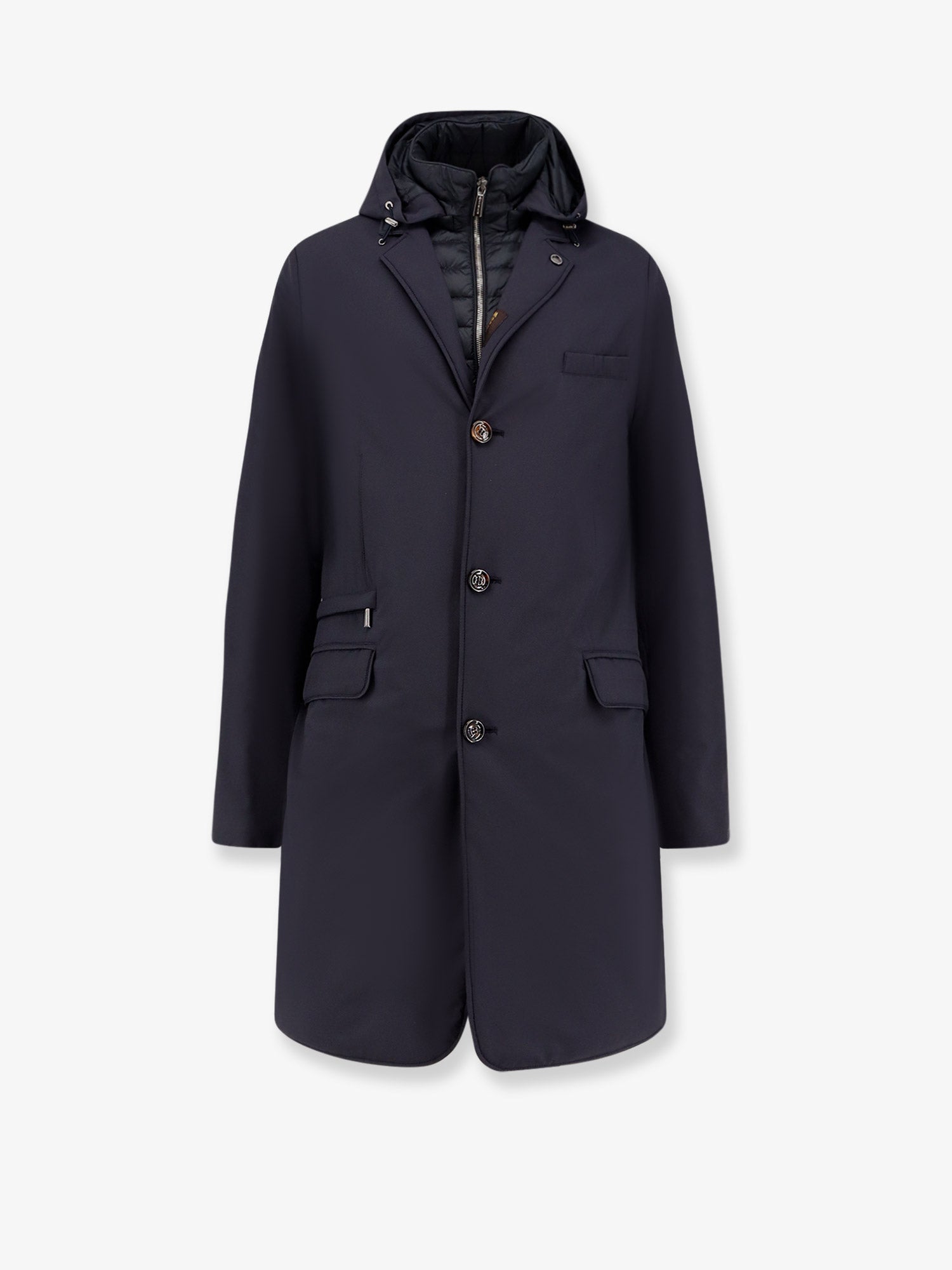 MOORER Redon-Skt padded nylon long jacket