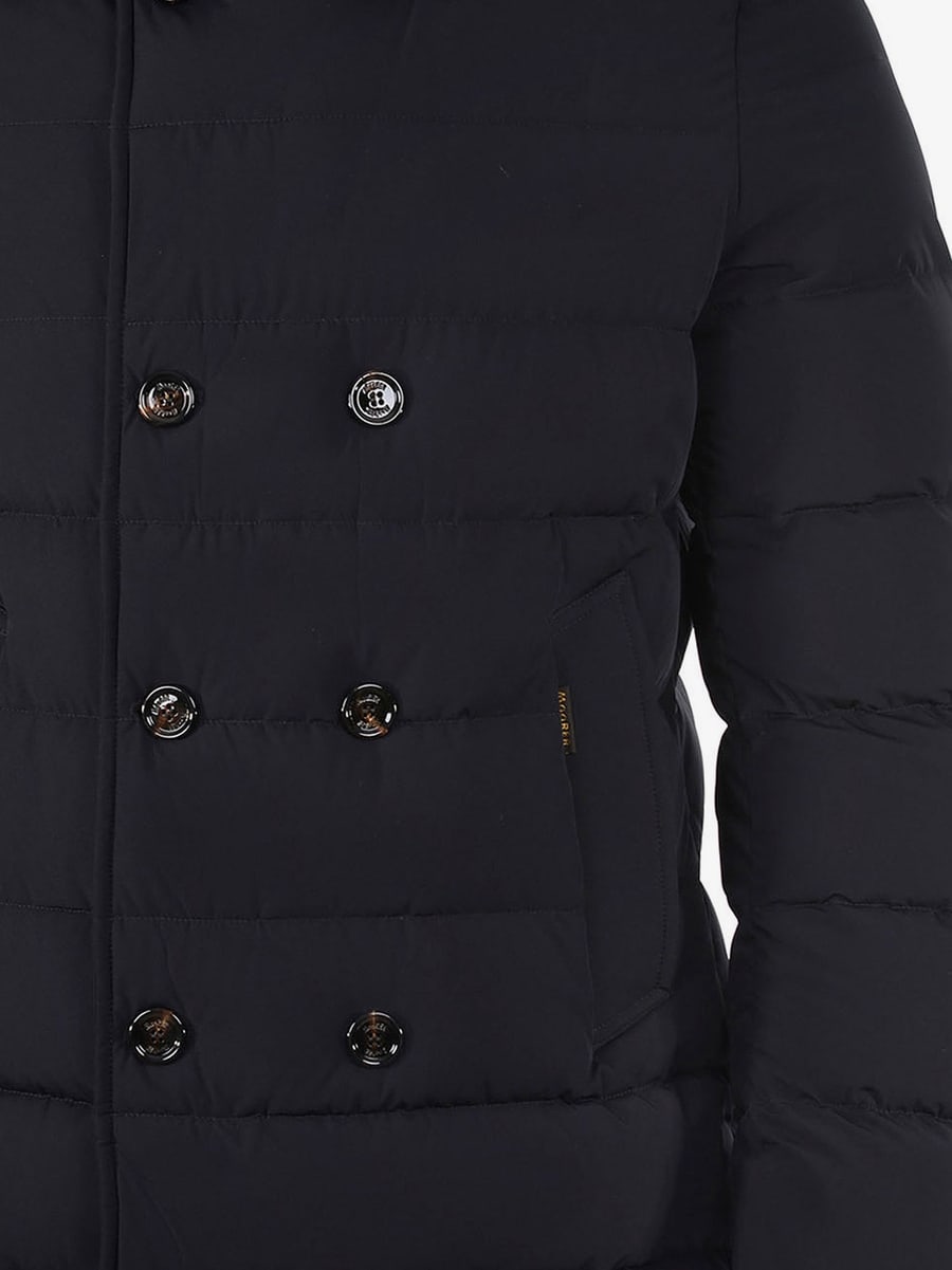 MOORER Florio-Kn padded and quilted down jacket, view 3