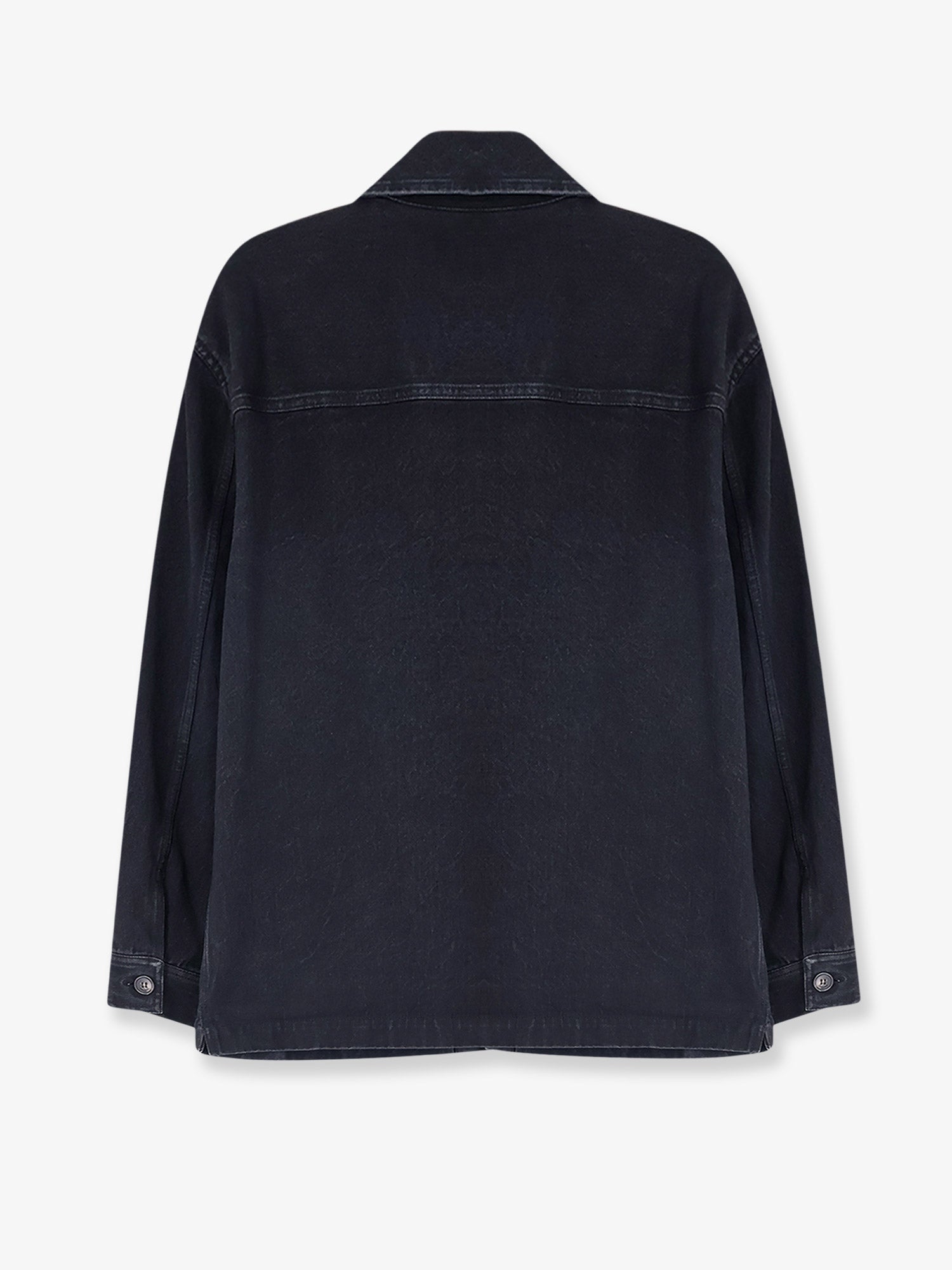 Saint Laurent Cassandre black denim overshirt, view 2