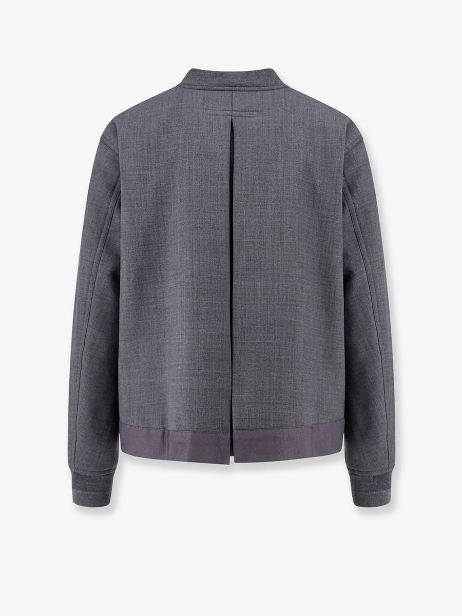 SEMICOUTURE Virgin wool blend bomber, view 2