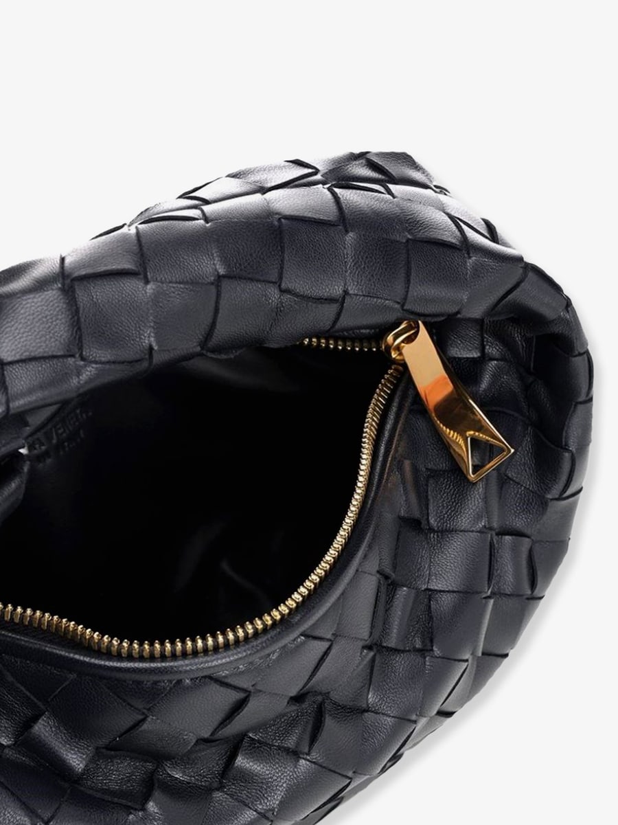 Bottega Veneta Mini Jodie leather handbag with Intrecciato motif, view 4