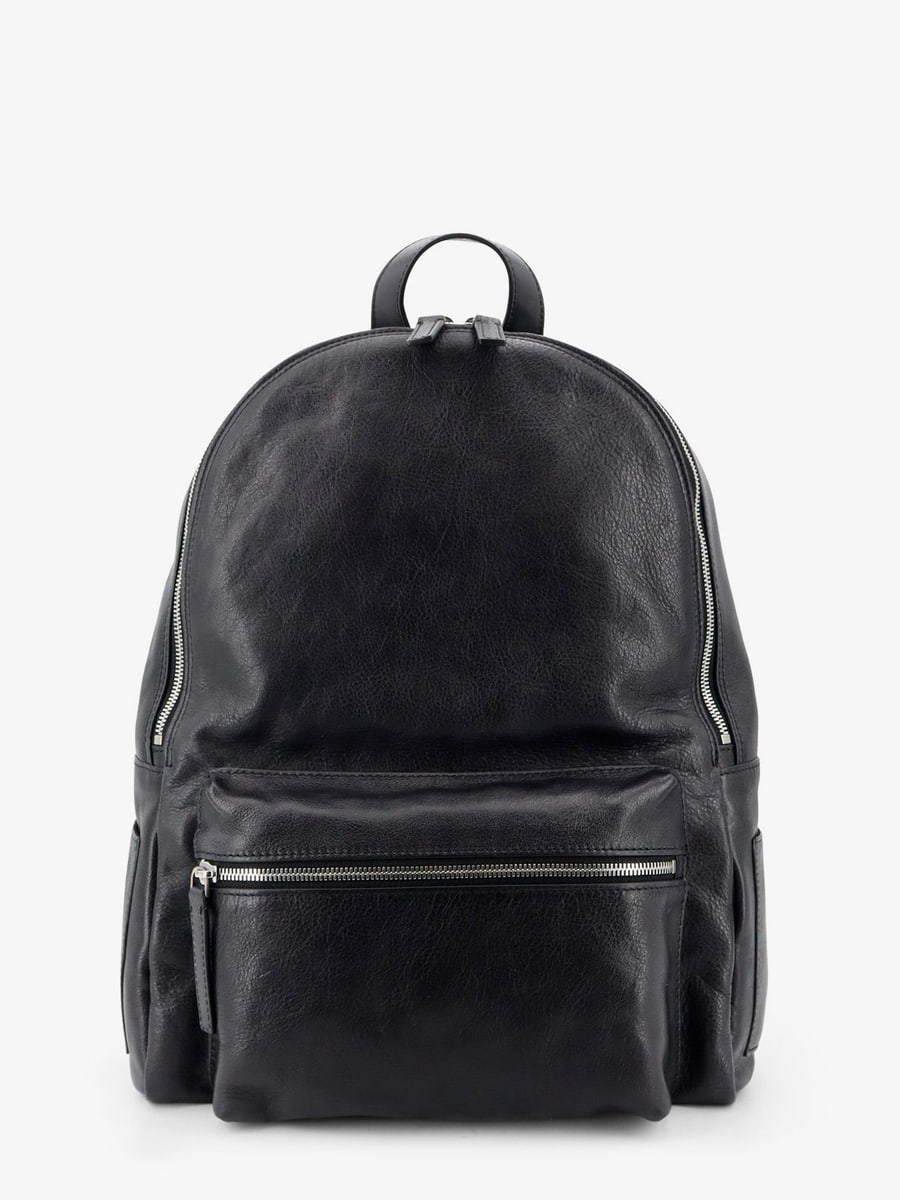 ORCIANI Leather backpack with Logo