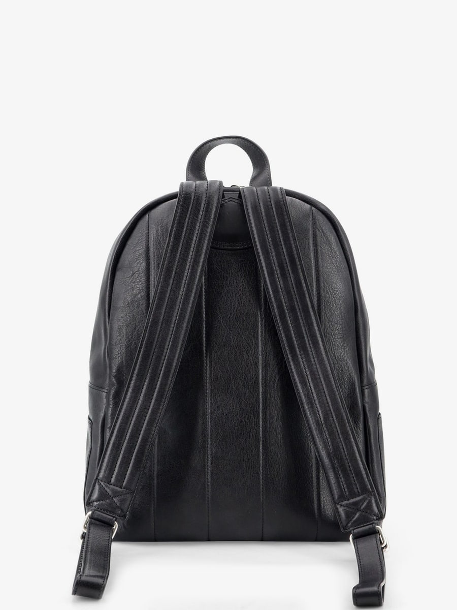 ORCIANI Leather backpack with Logo, view 2