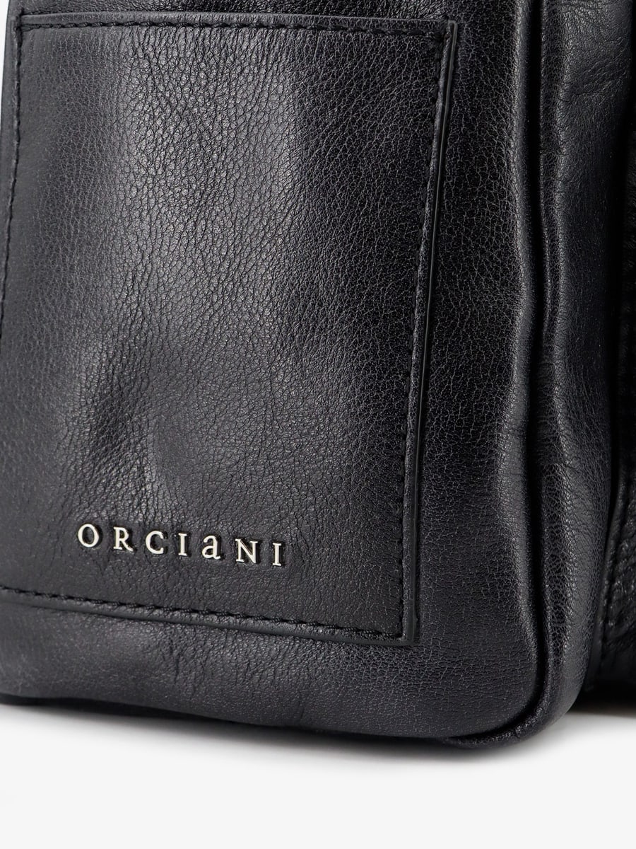 ORCIANI Leather backpack with Logo, view 5