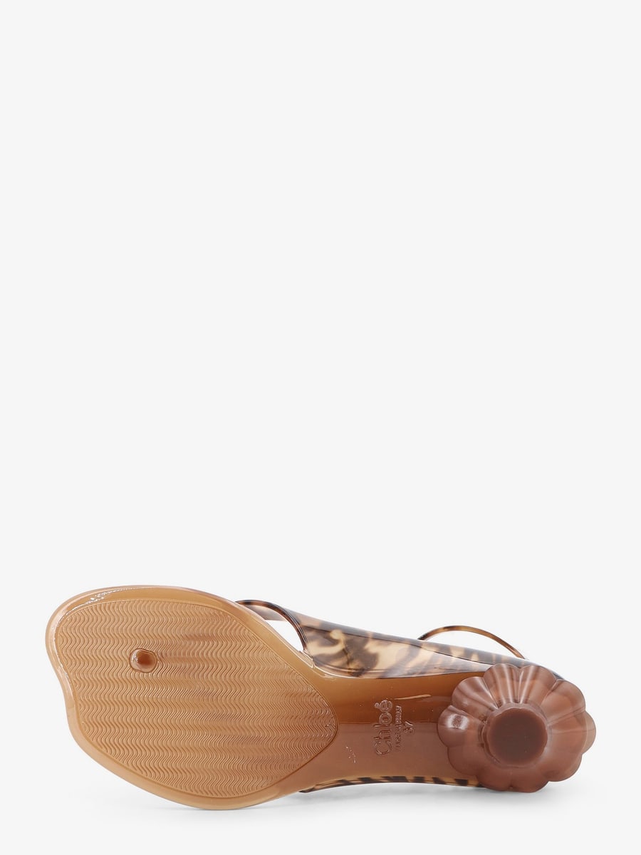 Chloé Jelly TPU sandals with animal print, view 4