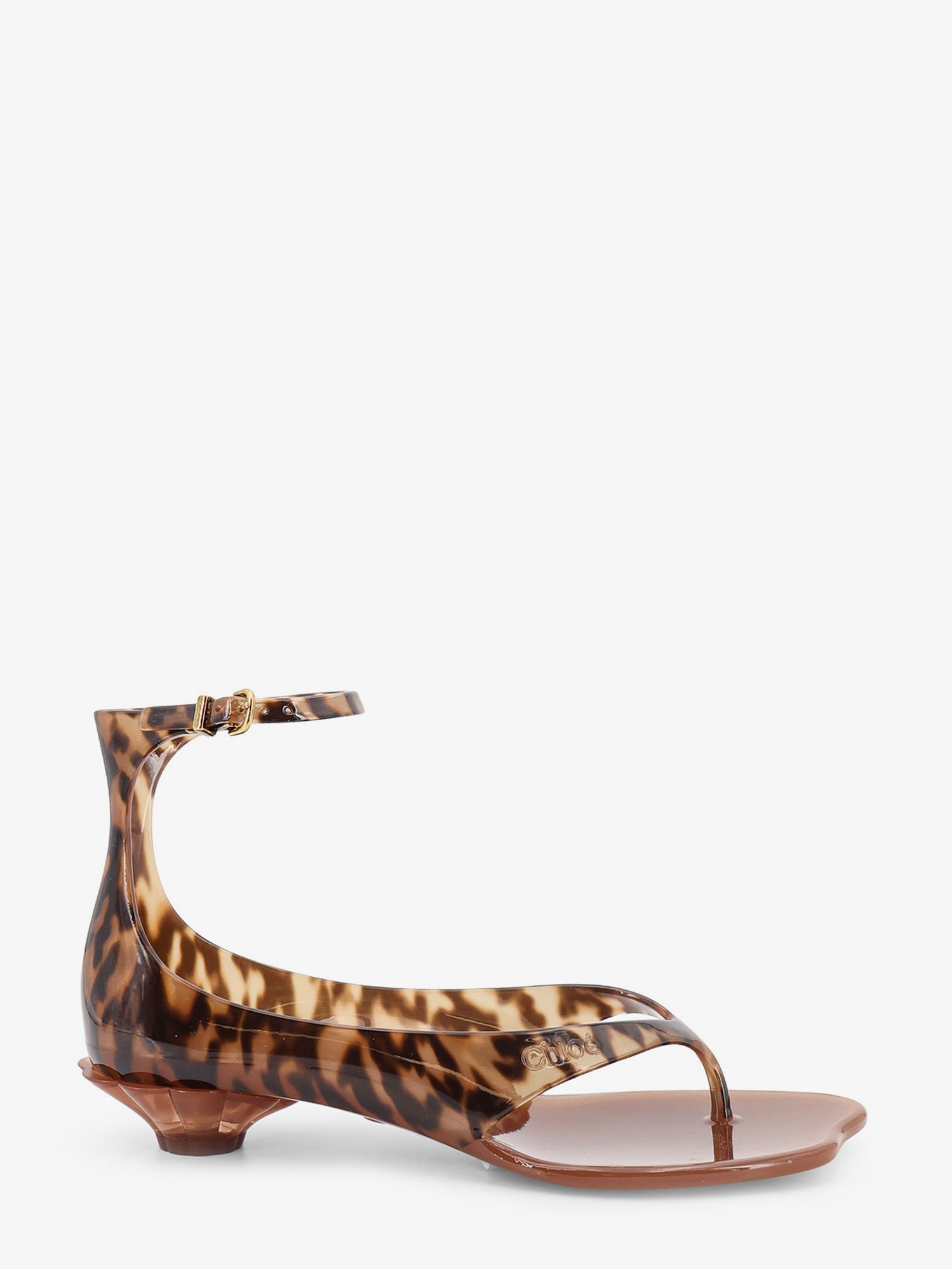 Chloé Jelly TPU sandals with animal print