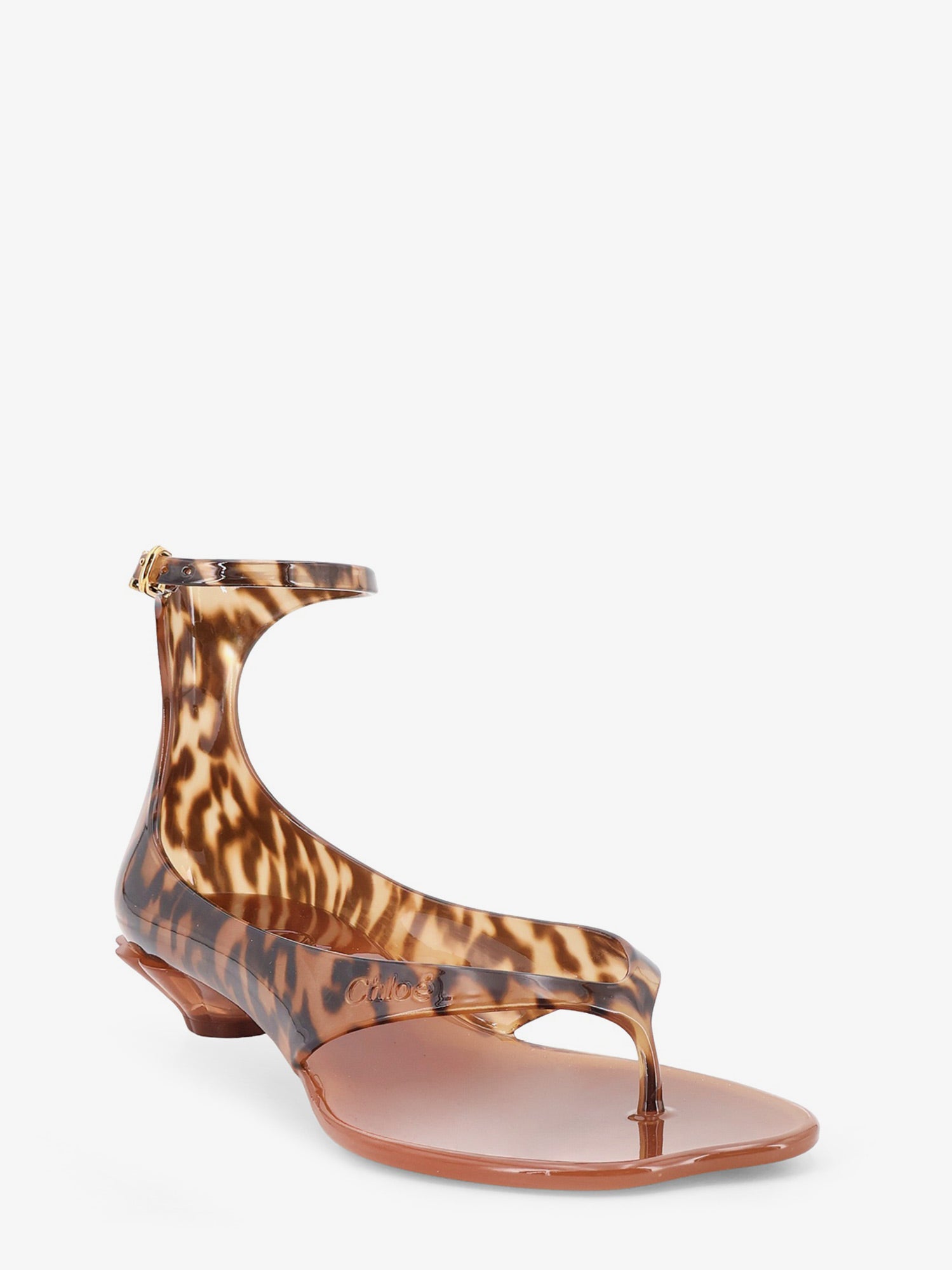 Chloé Jelly TPU sandals with animal print, view 2