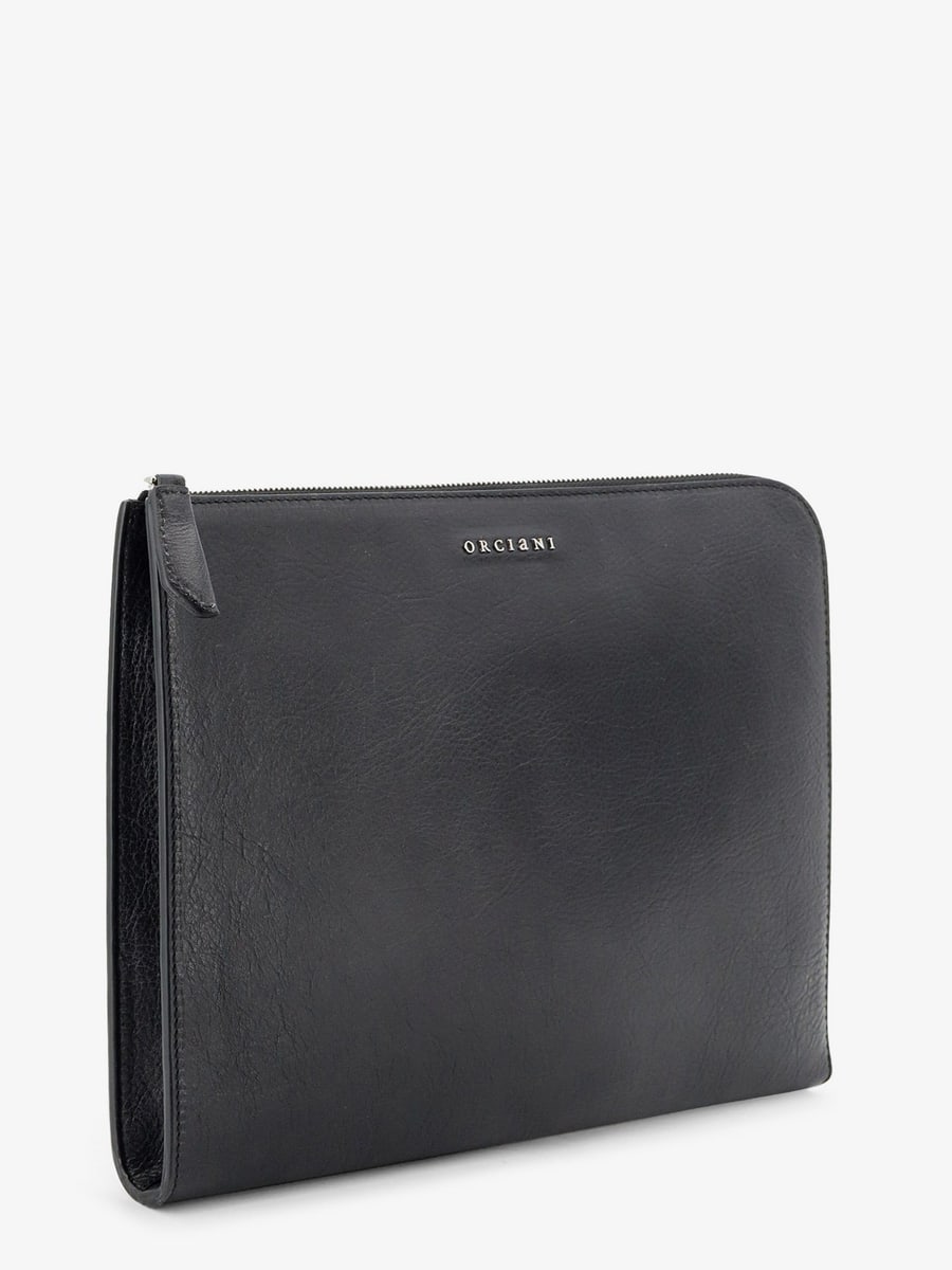 ORCIANI Lagoon leather briefcase, view 3