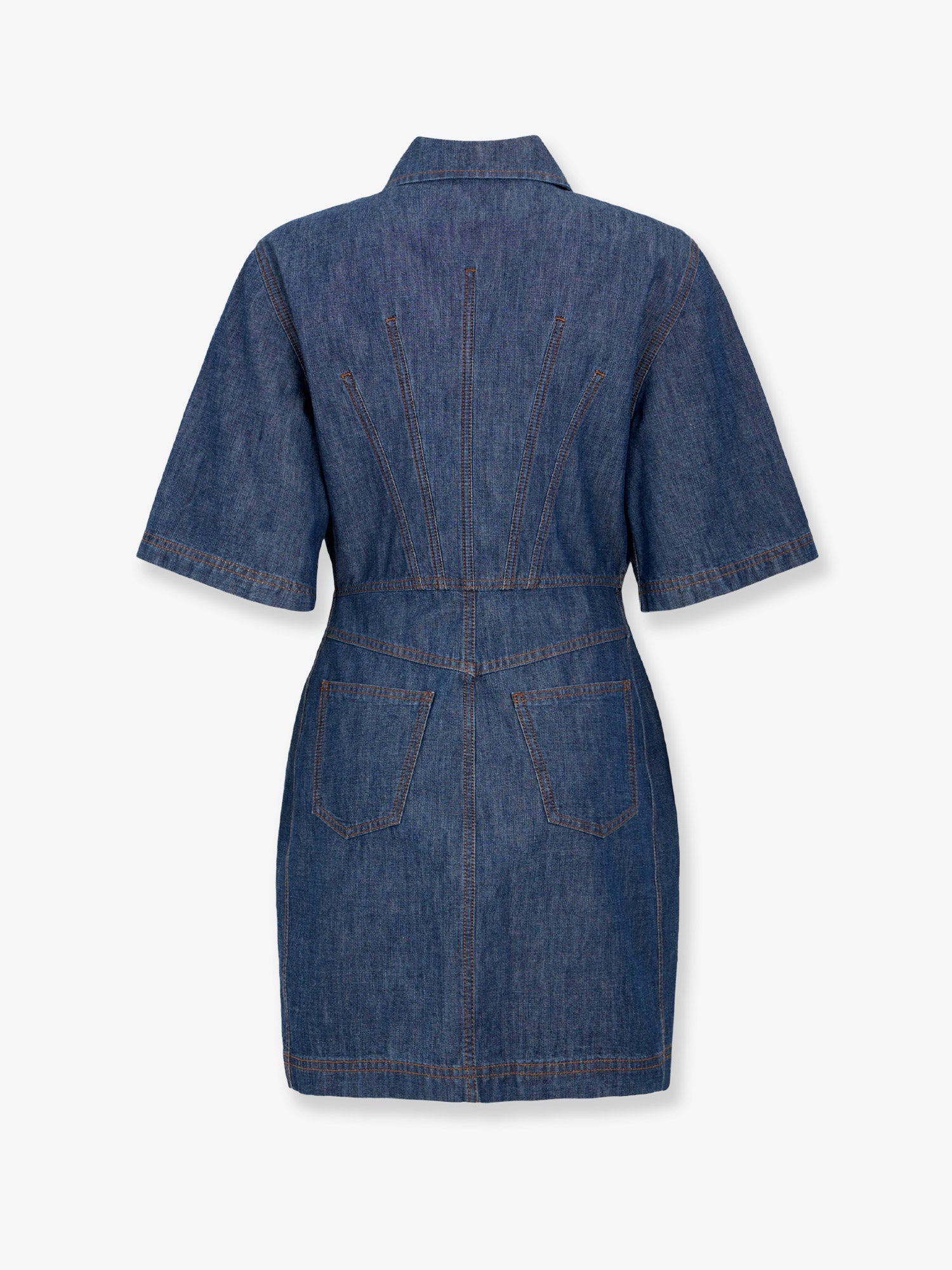 Fendi Chambray Denim Chemisier Dress, view 2