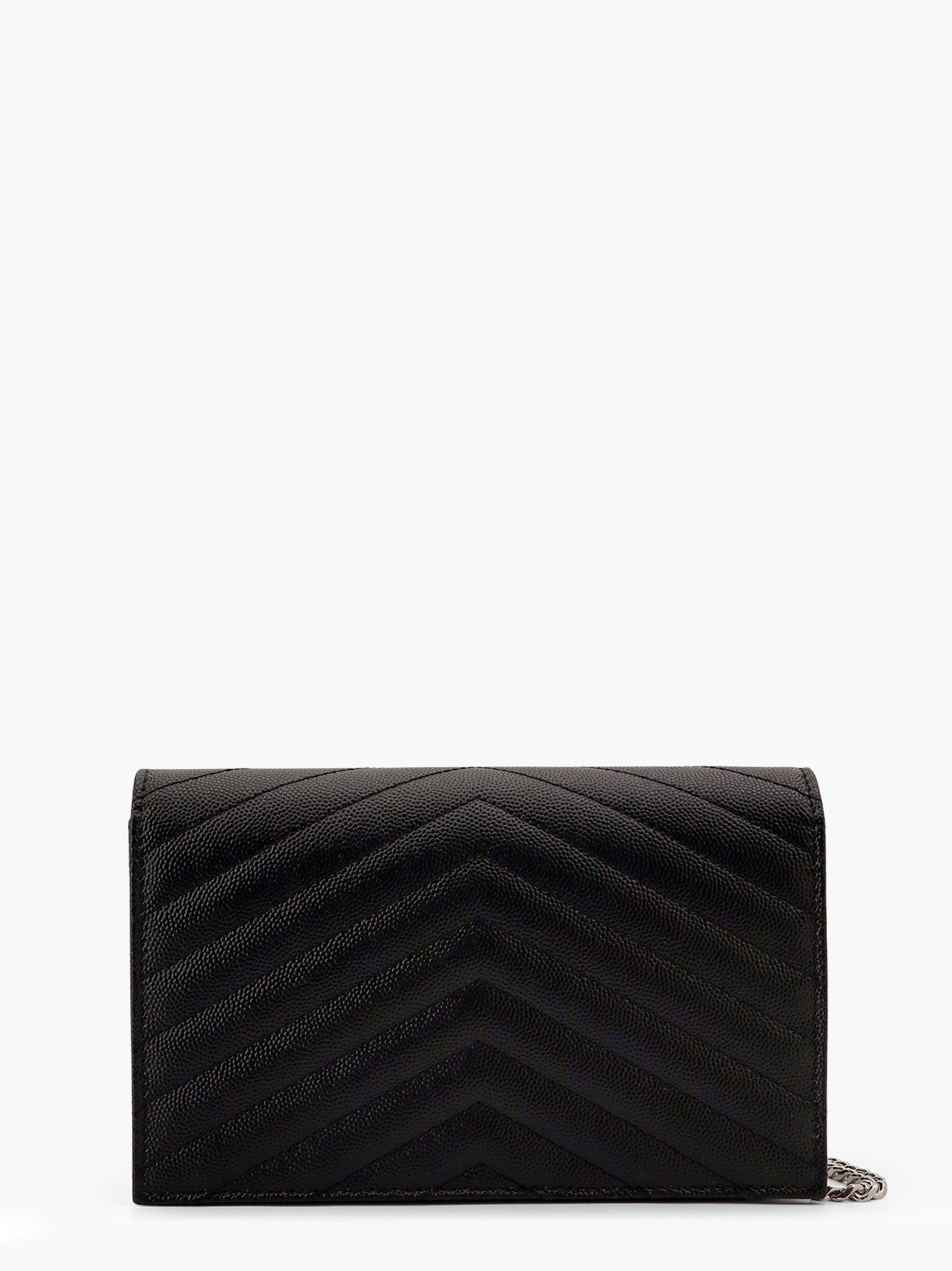 Saint Laurent Cassandre Pochette grain-de-poudre leather crossbody bag, view 2
