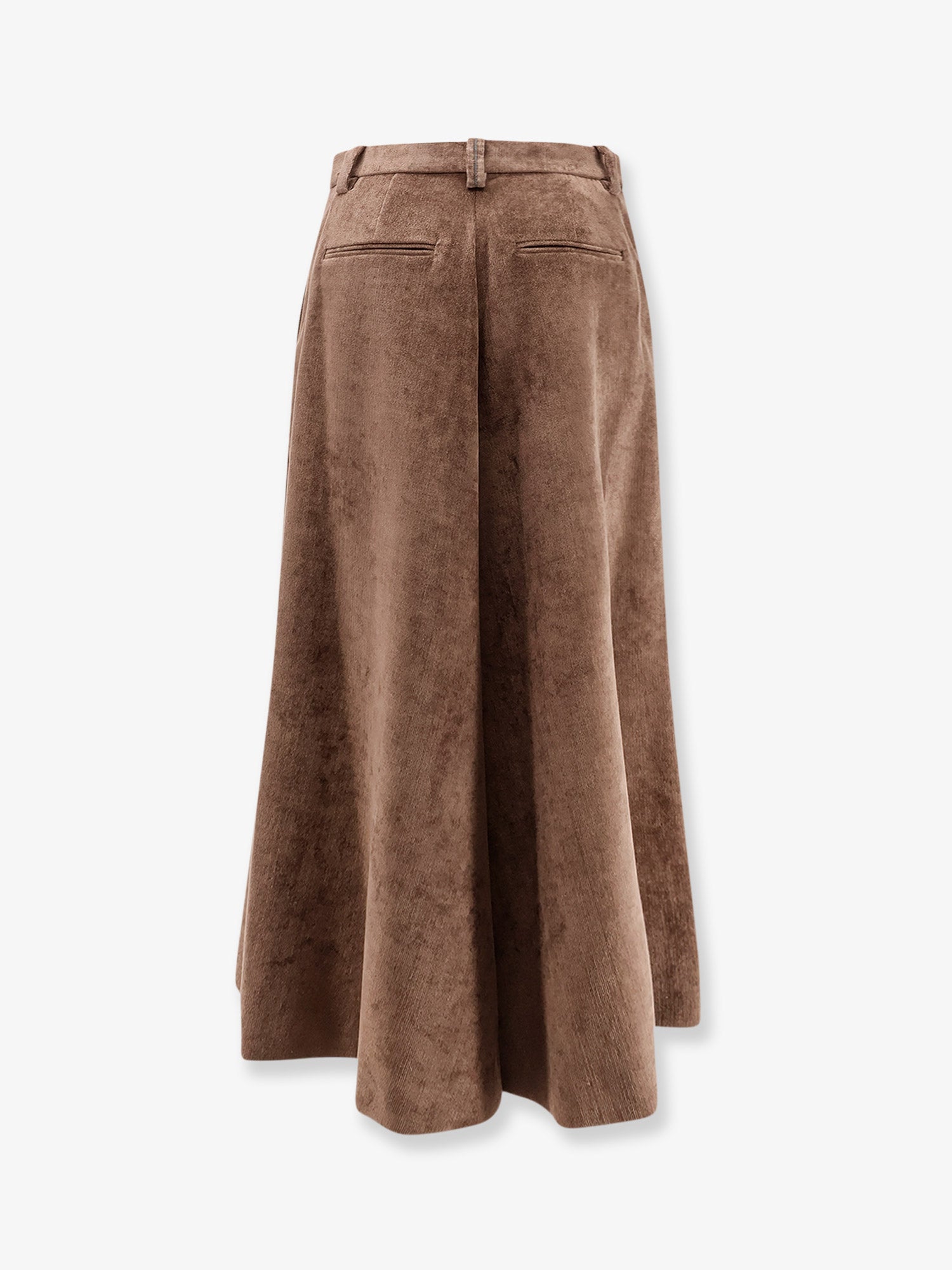 Brunello Cucinelli Velvet skirt with Monili detail, view 2
