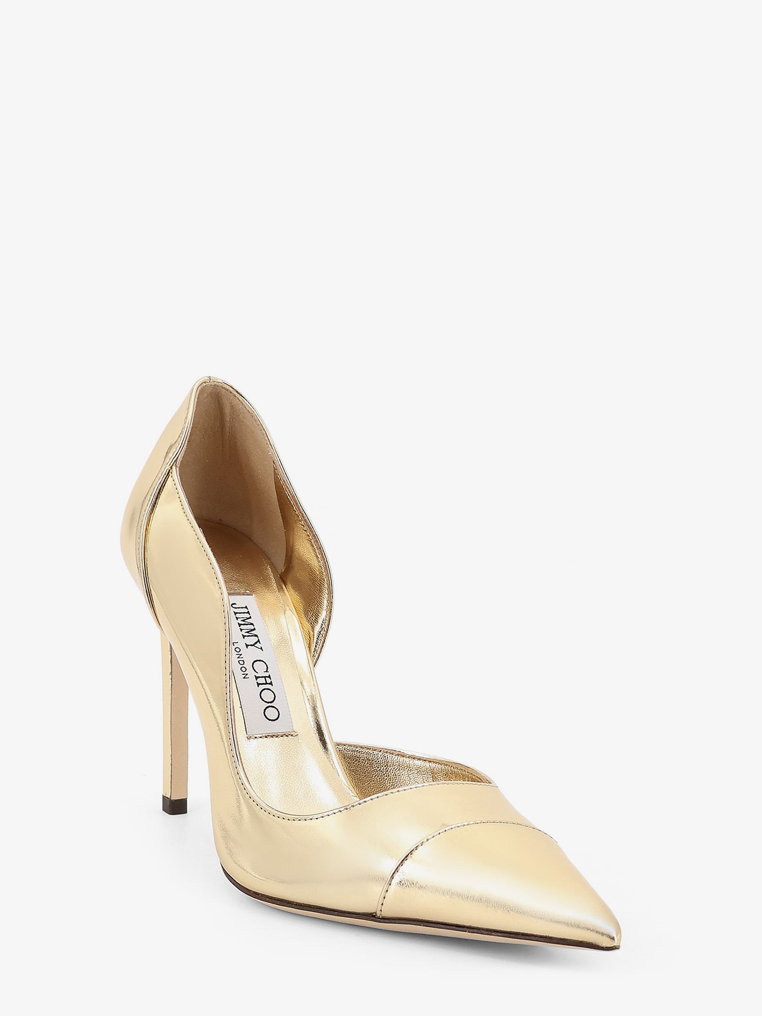 Jimmy Choo Brigitte 100 Liquid Metal leather décolleté, view 2