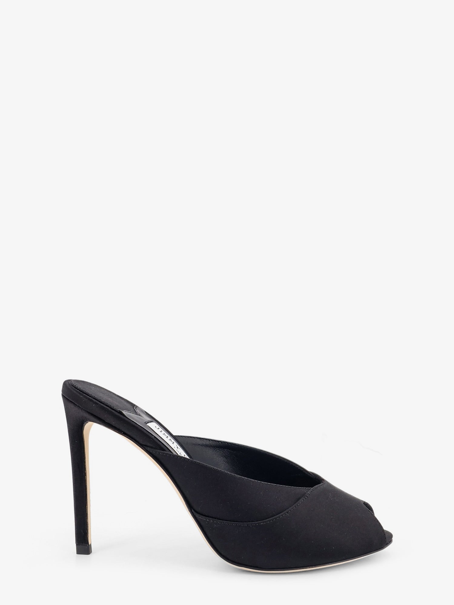 Jimmy Choo Brigitte Mule 100 satin sandals