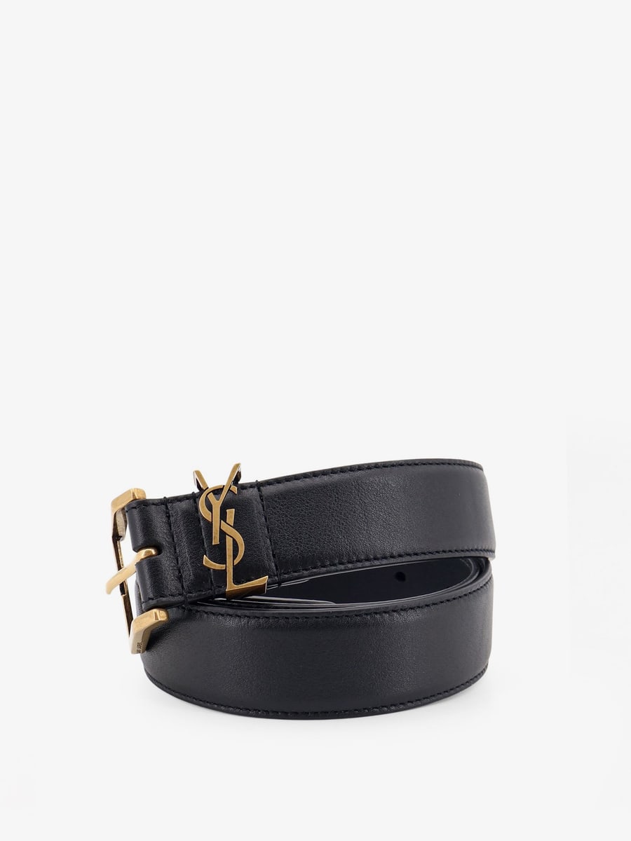 Saint Laurent Cassandre leather belt, view 3