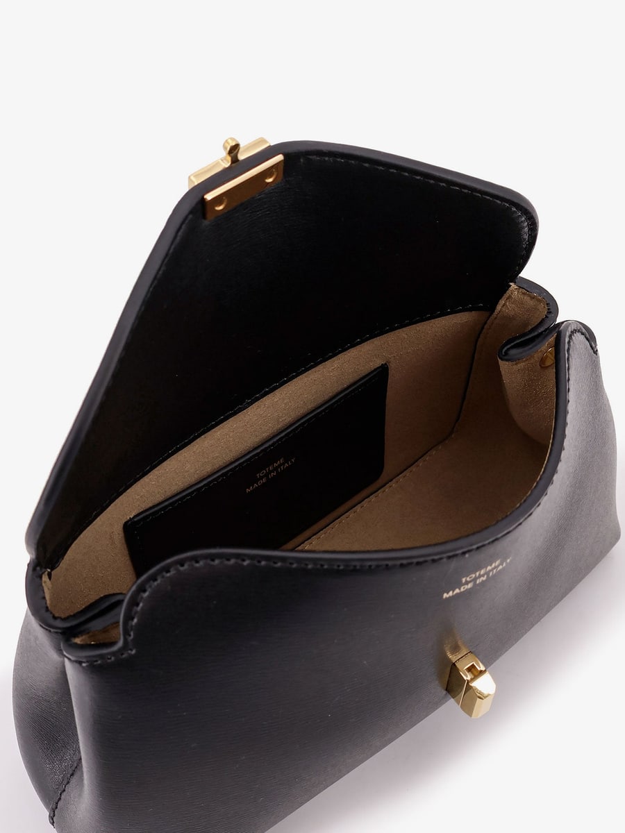 Toteme Mini T-Lock leather clutch, view 5