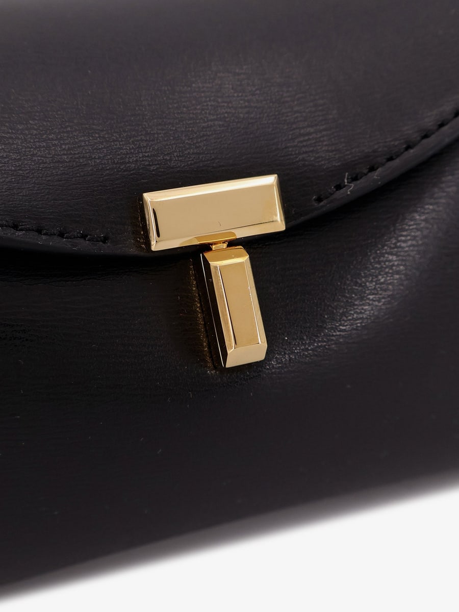 Toteme Mini T-Lock leather clutch, view 6