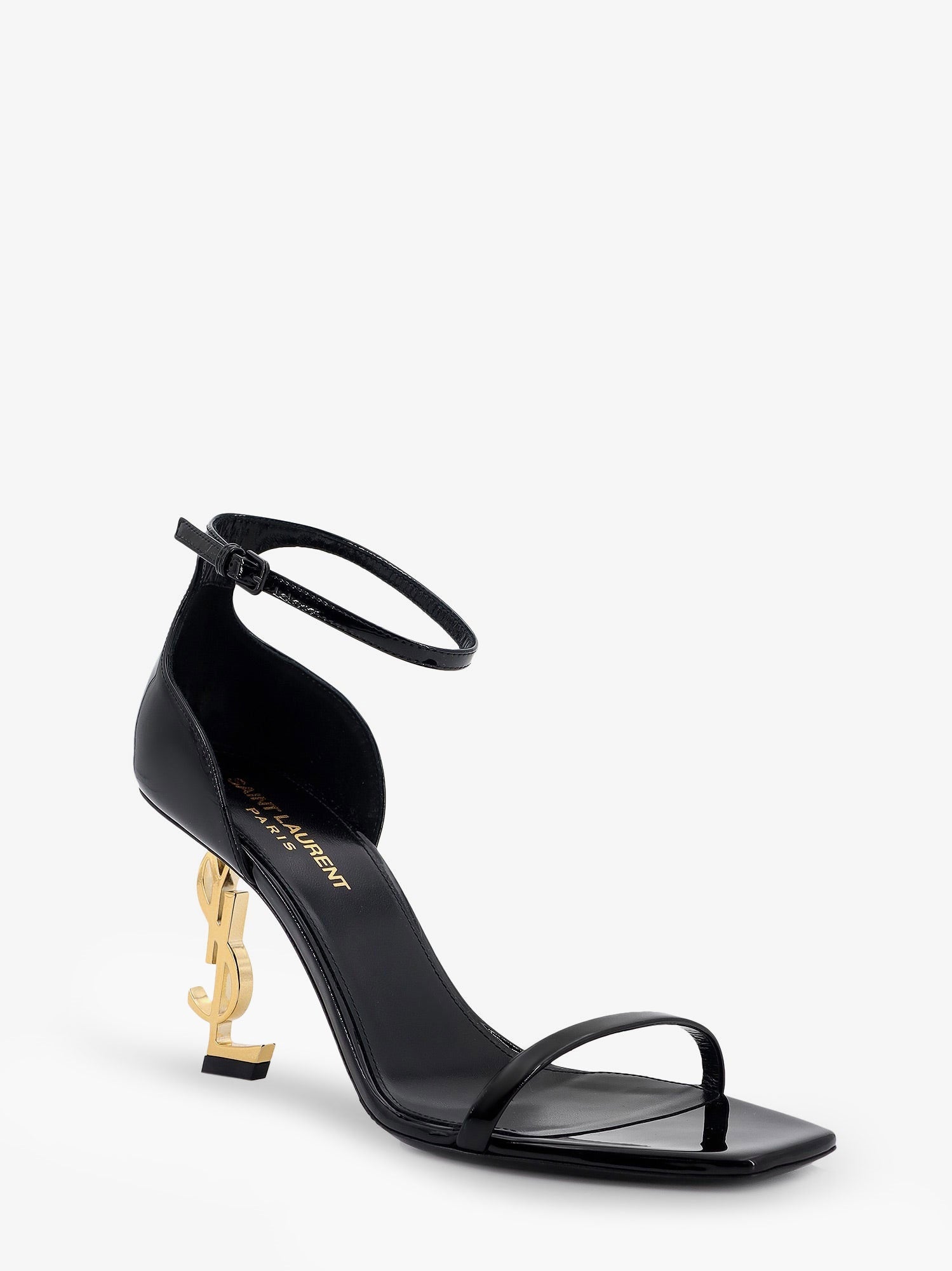 Saint Laurent Opyum 85 patent leather sandals, view 2