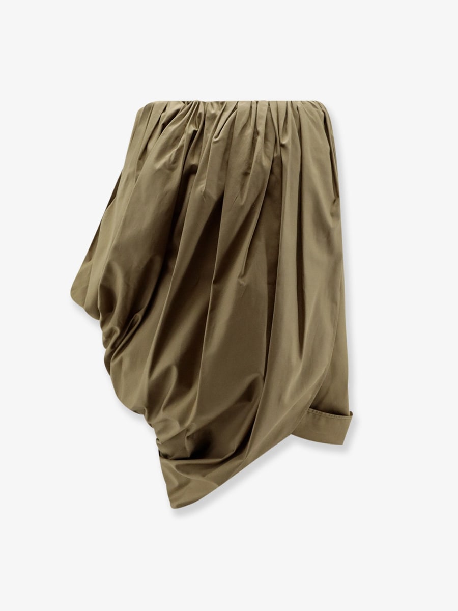 Chloé Draped cotton skirt, view 2