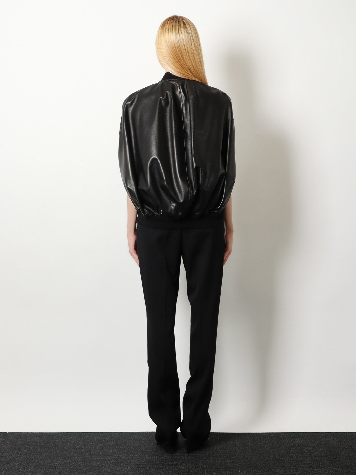 Balenciaga Sleeveless leather jacket