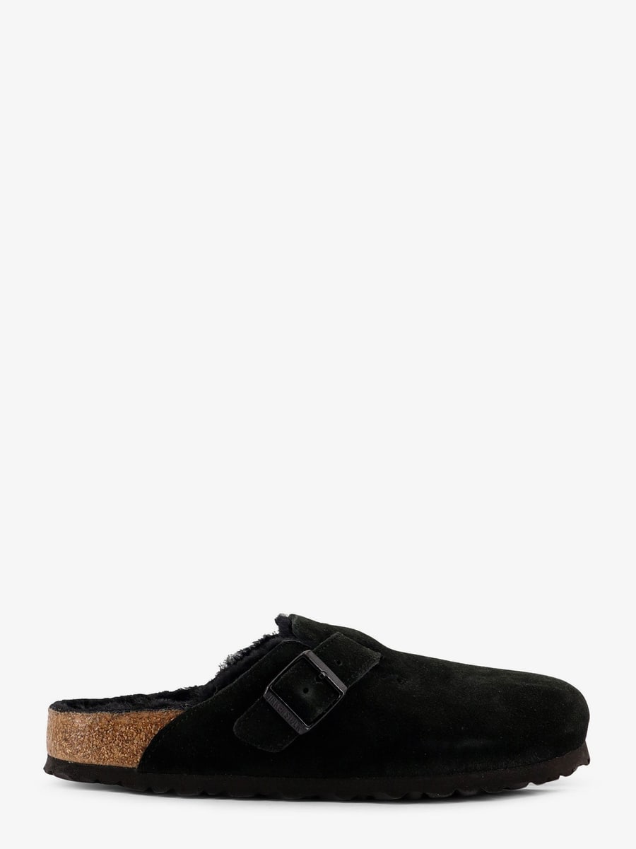 BIRKENSTOCK Boston VL/Shearling suede mule