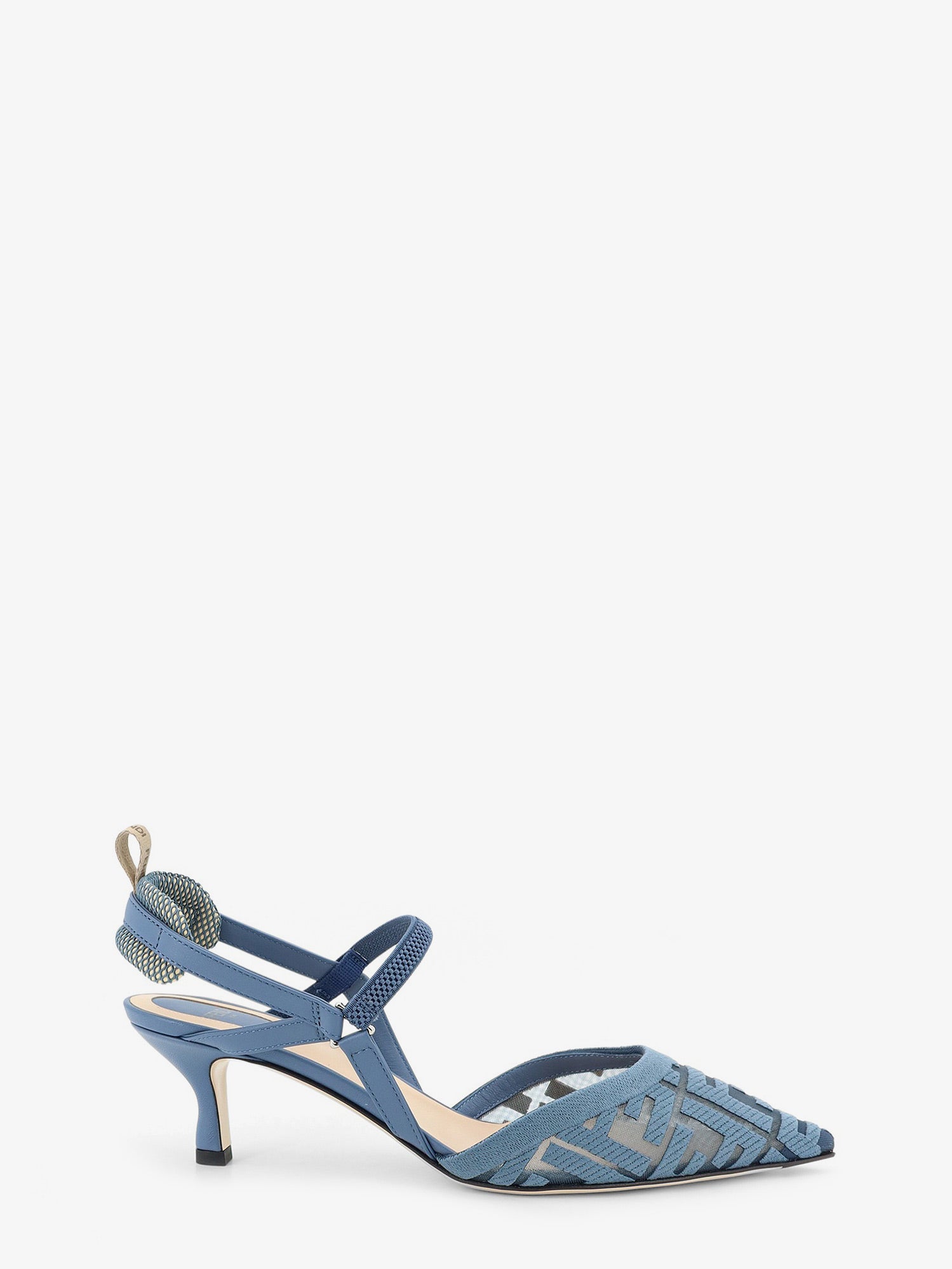 Fendi Colibri mesh pump with FF embroidery