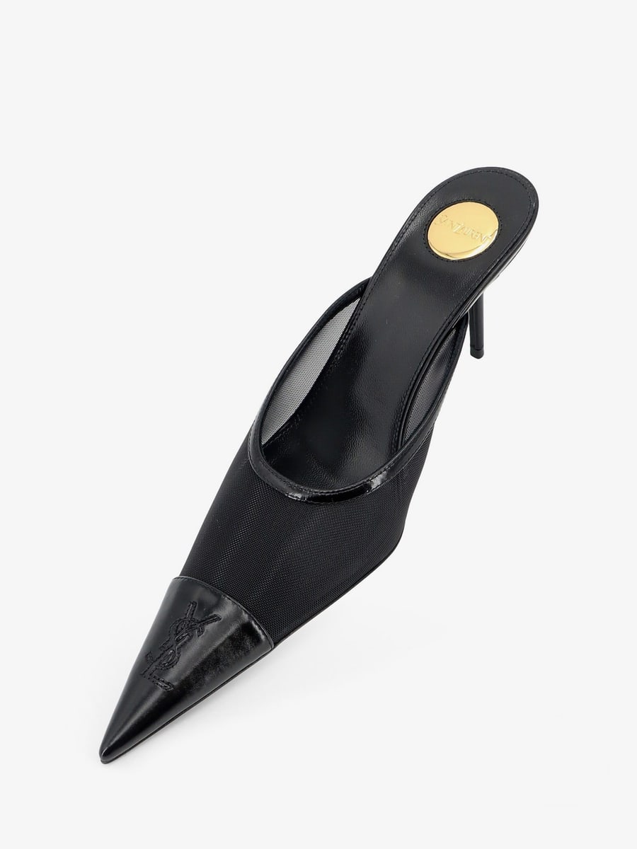 Saint Laurent Renée mesh pump with Cassandre toe, view 4