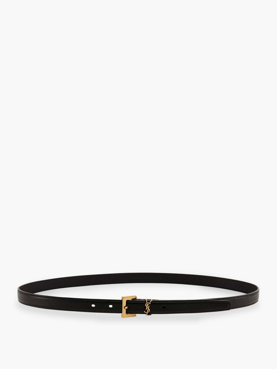 Saint Laurent Cassandre leather belt