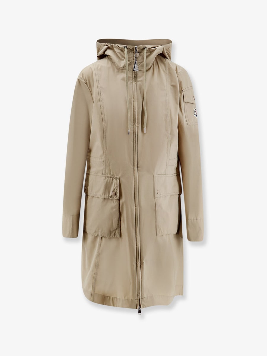 Moncler Laerte cotton blend long jacket