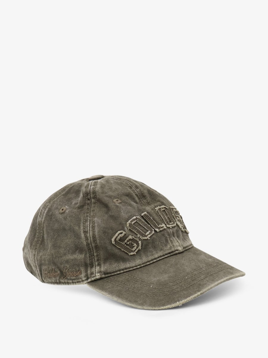 Golden Goose Decostructed washed cotton baseball cap, view 2