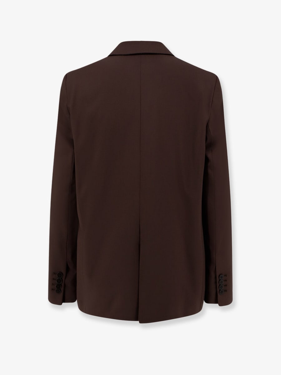 ALYSI Double-breasted stretch virgin wool blazer, view 2