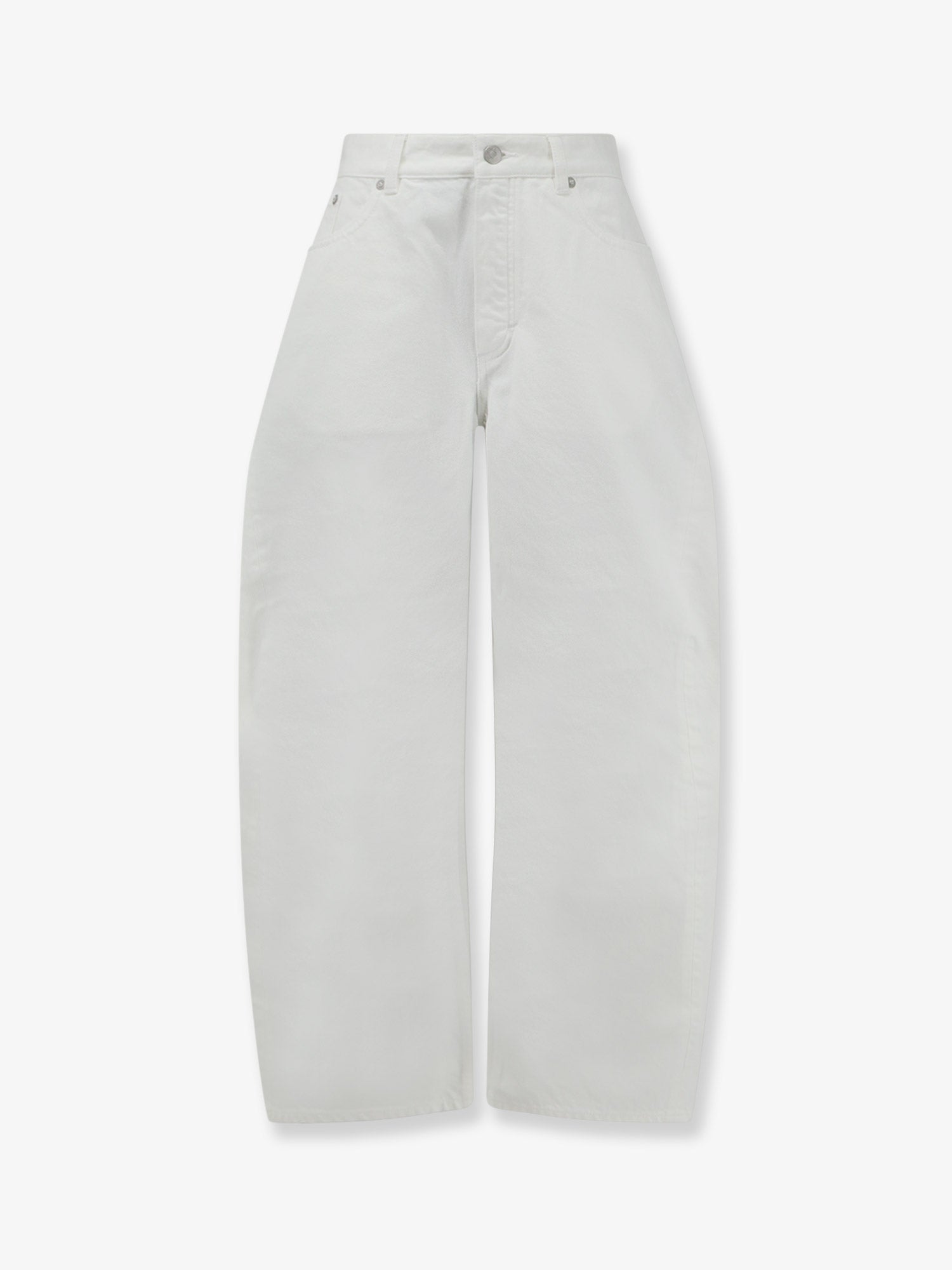 Alaïa Rodeo white denim trousers