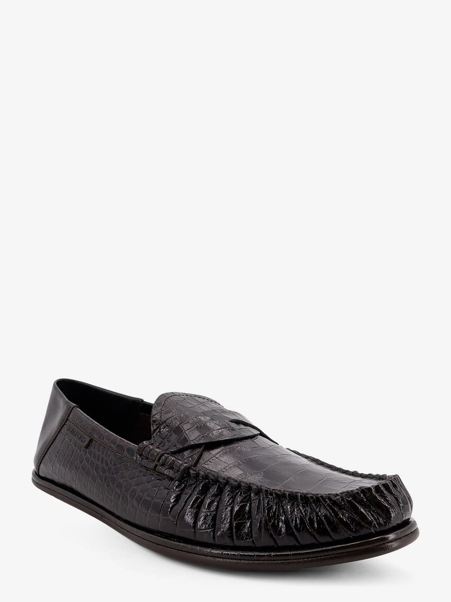 Tom Ford Crocodile-print leather loafers, view 2