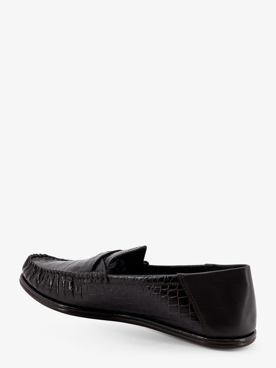 Tom Ford Crocodile-print leather loafers, view 3