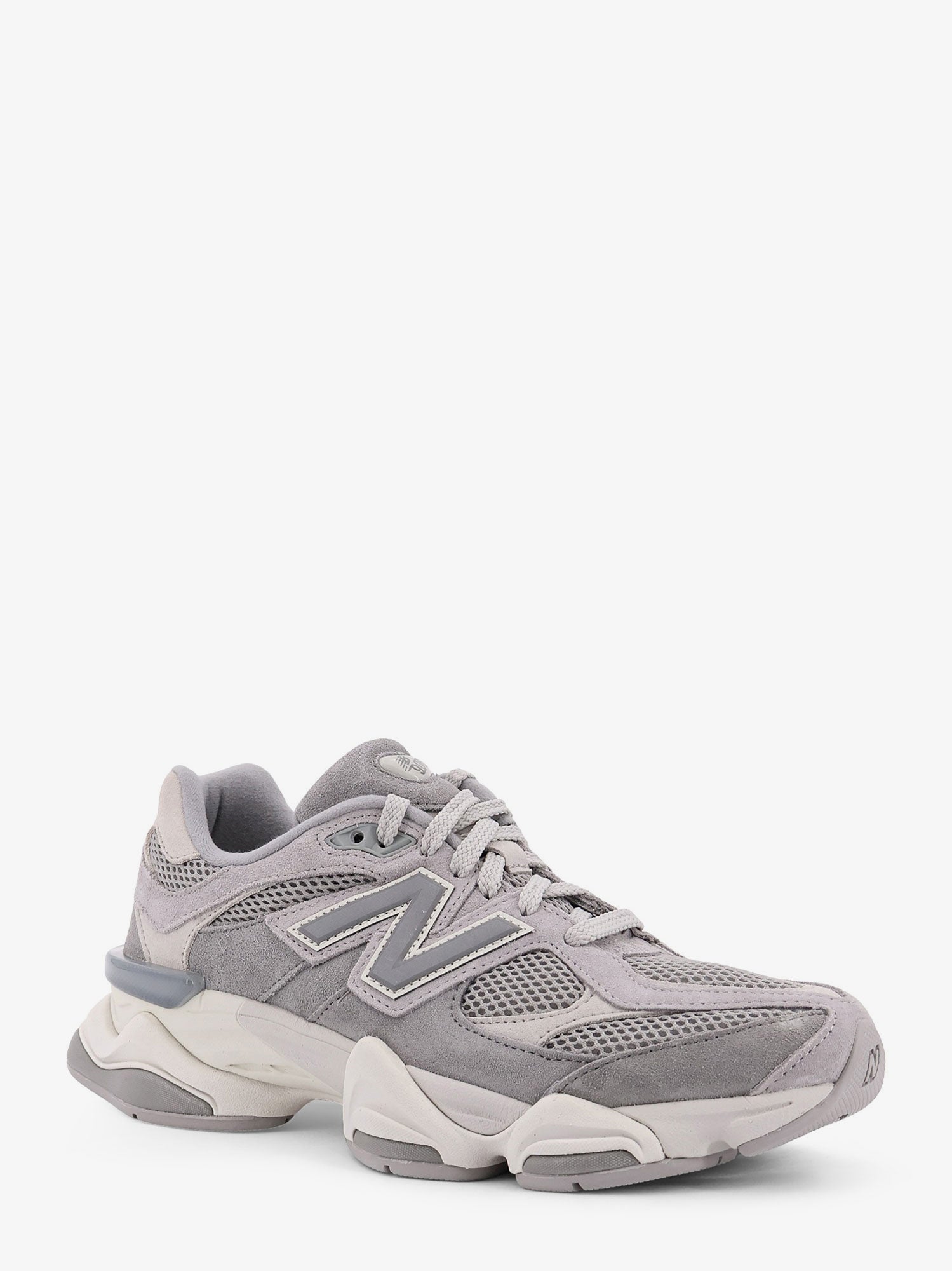 New Balance 9060 low-top mesh and suede sneakers, view 2