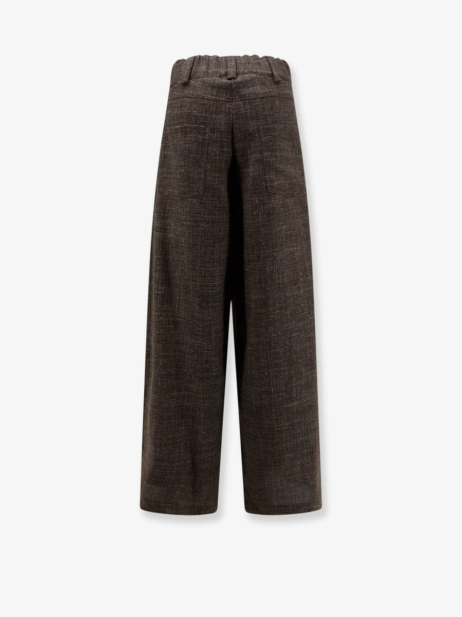 ALYSI Wool and linen blend trousers, view 2