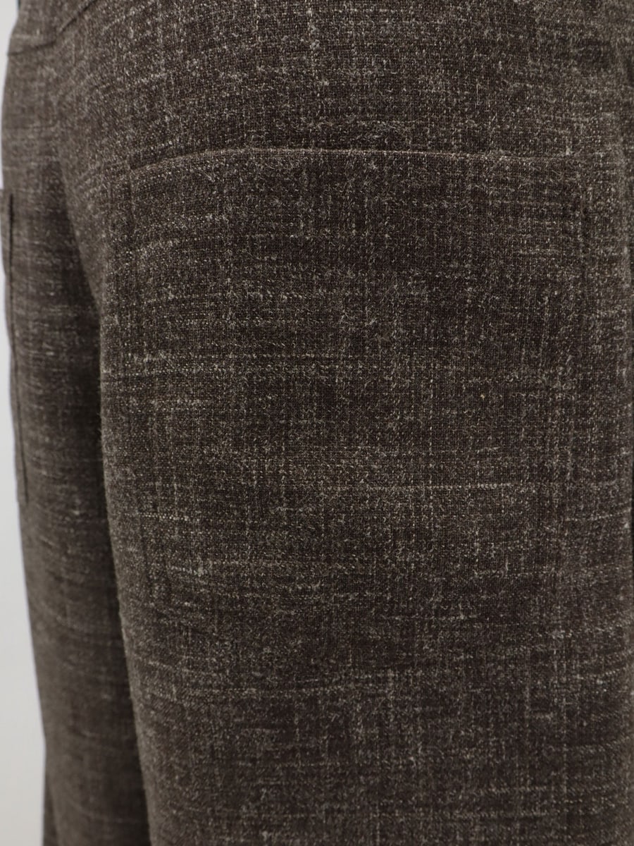 ALYSI Wool and linen blend trousers, view 3