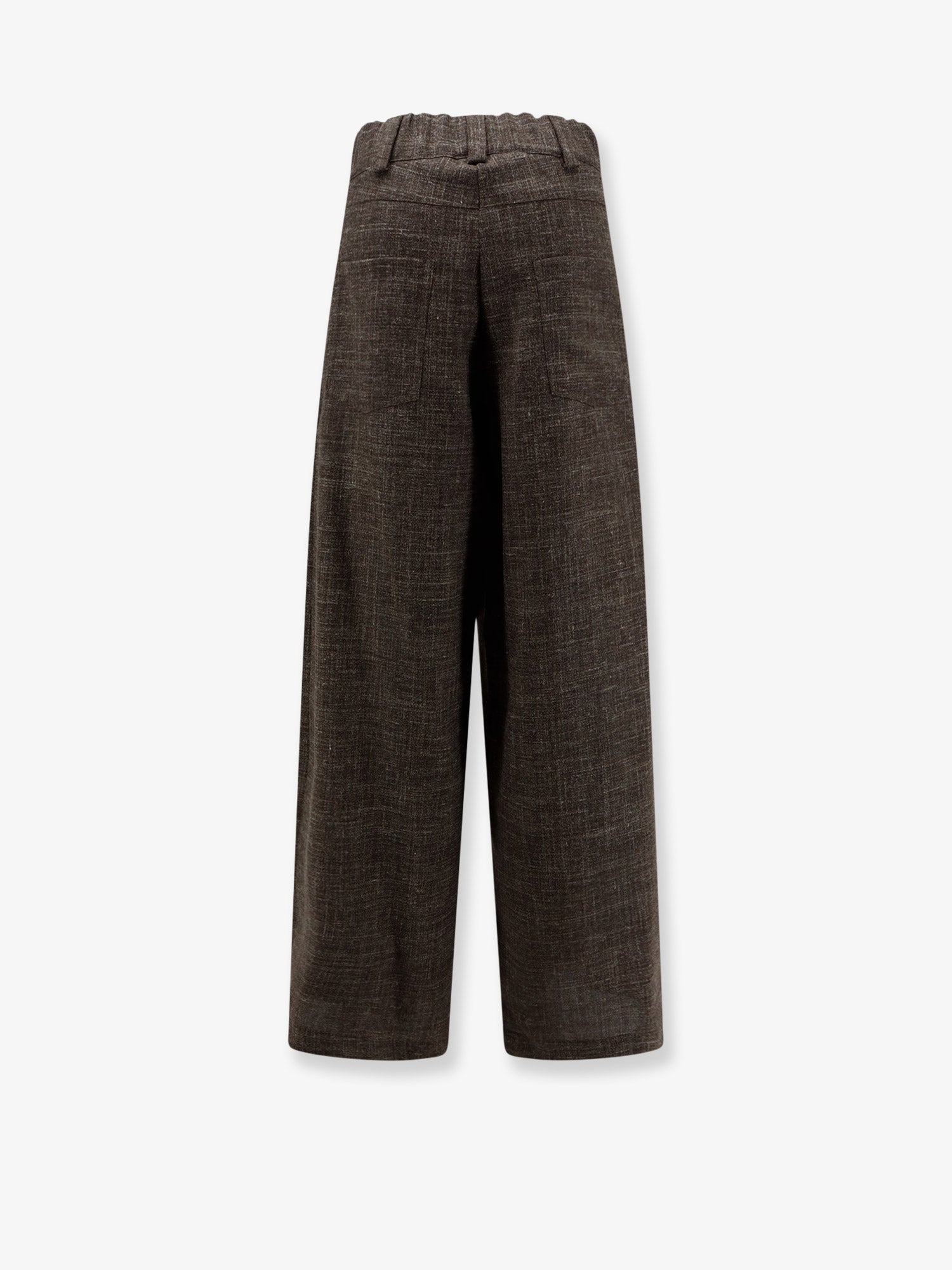 ALYSI Wool and linen blend trousers, view 2