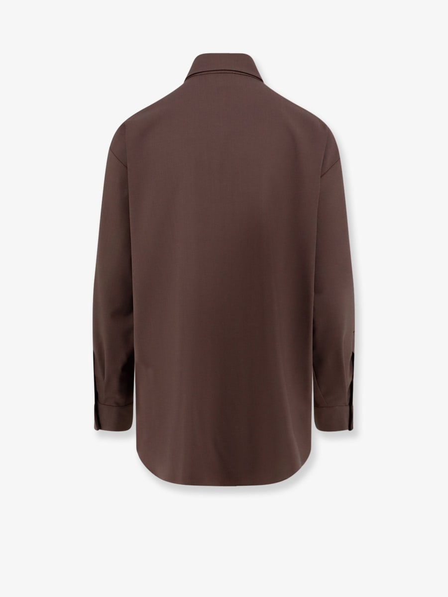 ALYSI Stretch virgin wool shirt, view 2