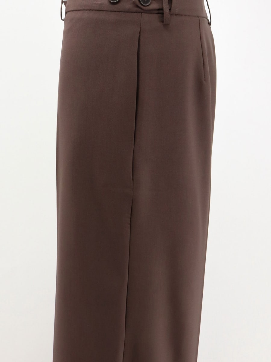 ALYSI Stretch virgin wool trousers, view 3