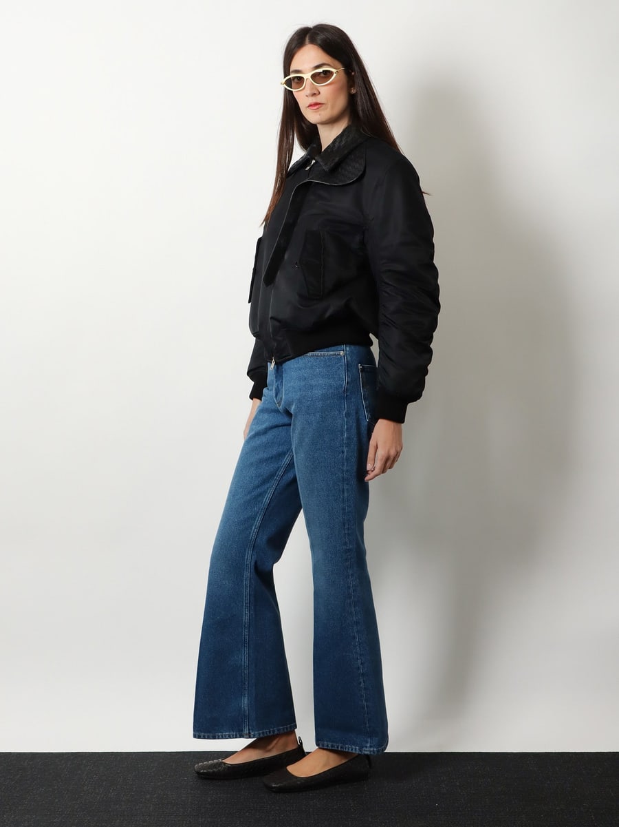 Bottega Veneta Flared cotton jeans, view 2