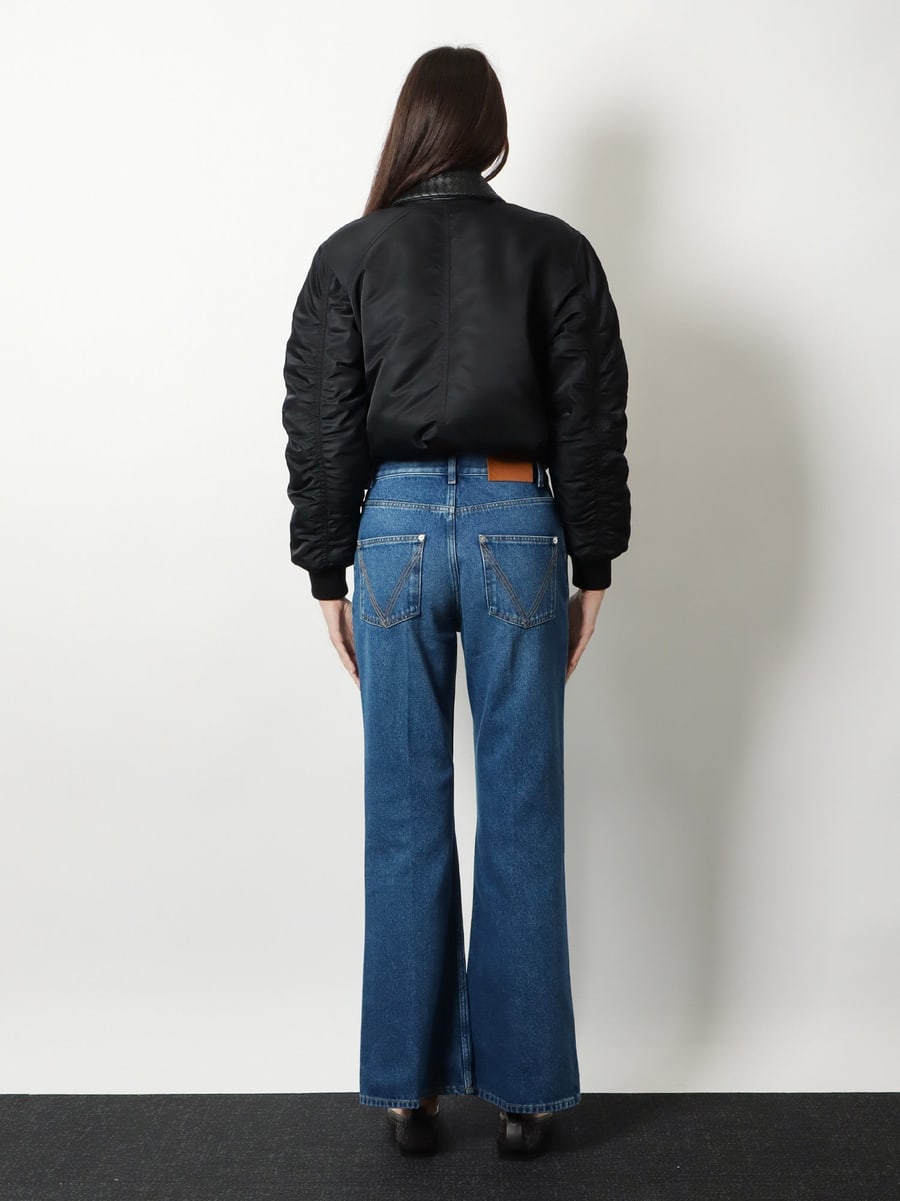 Bottega Veneta Flared cotton jeans, view 3