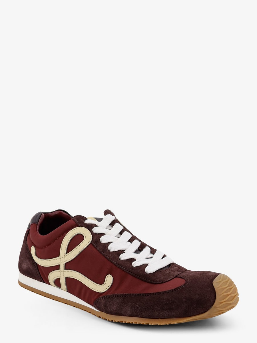 Loewe Ballet Runner 2.0 nylon and suede sneakers with side logo, view 3