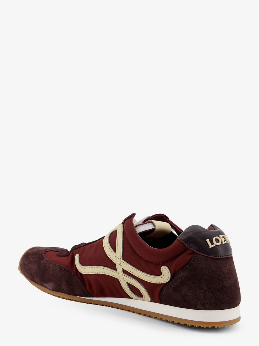 Loewe Ballet Runner 2.0 nylon and suede sneakers with side logo, view 4