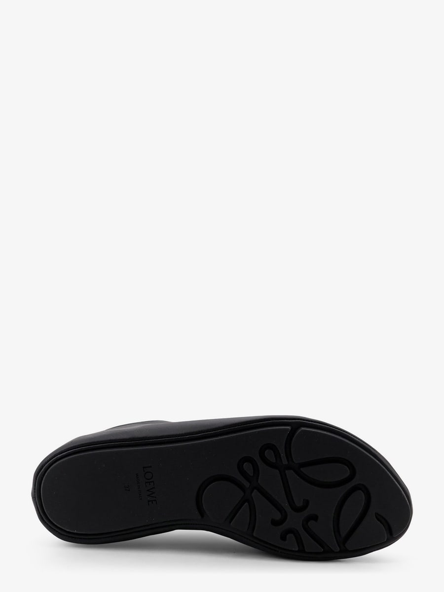 Loewe Pebble Soft Leather Sneakers, view 4
