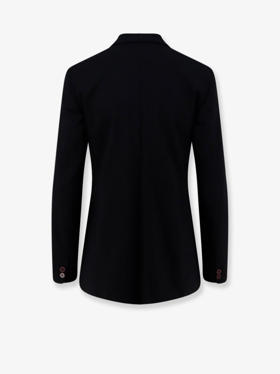 ALYSI Single-breasted stretch virgin wool blazer, view 2