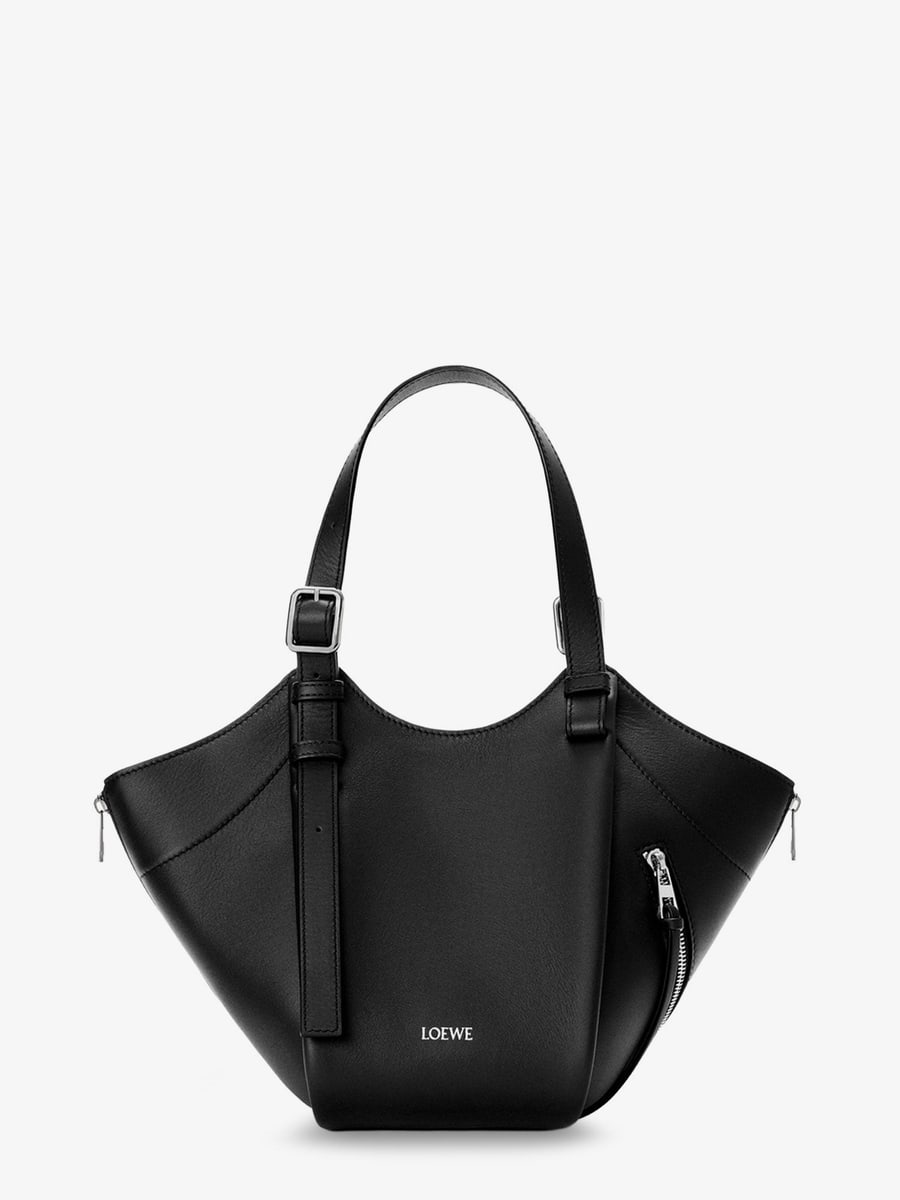 Loewe Hammock Flip leather handbag with front lettering logo