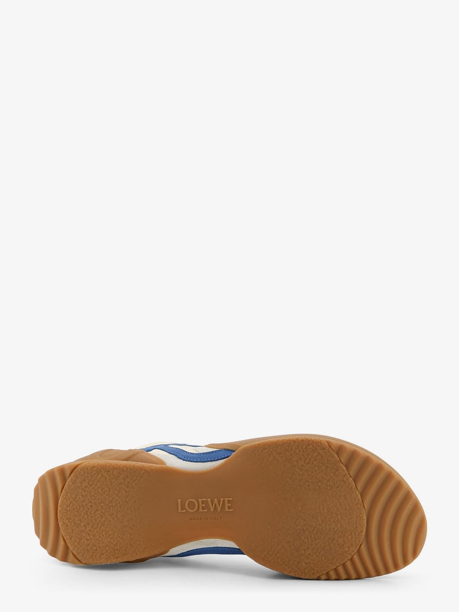 Loewe Grip nylon and suede sneakers with contrasting logo on the side, view 4