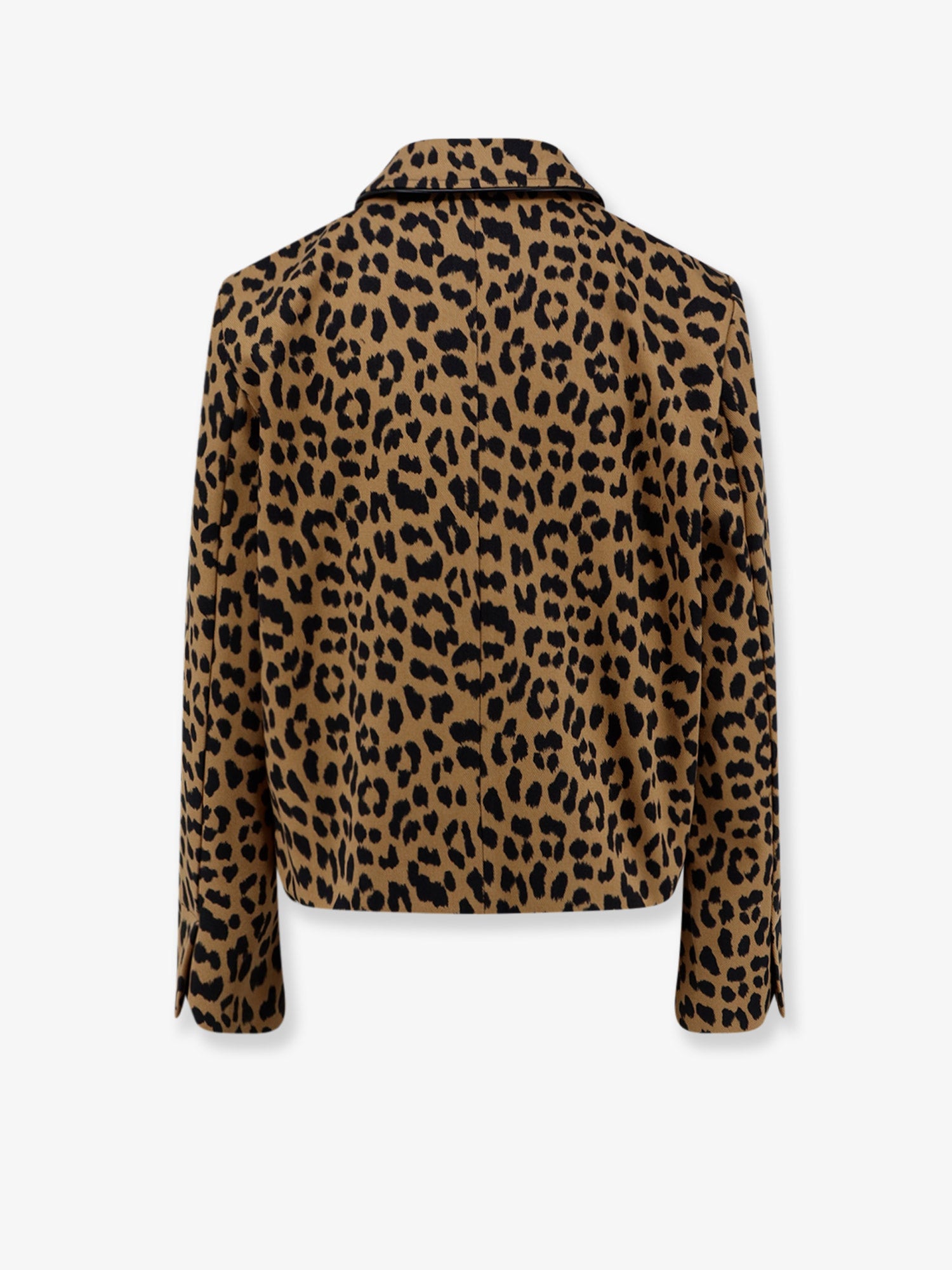SEMICOUTURE Cotton jacket with animal print, view 2