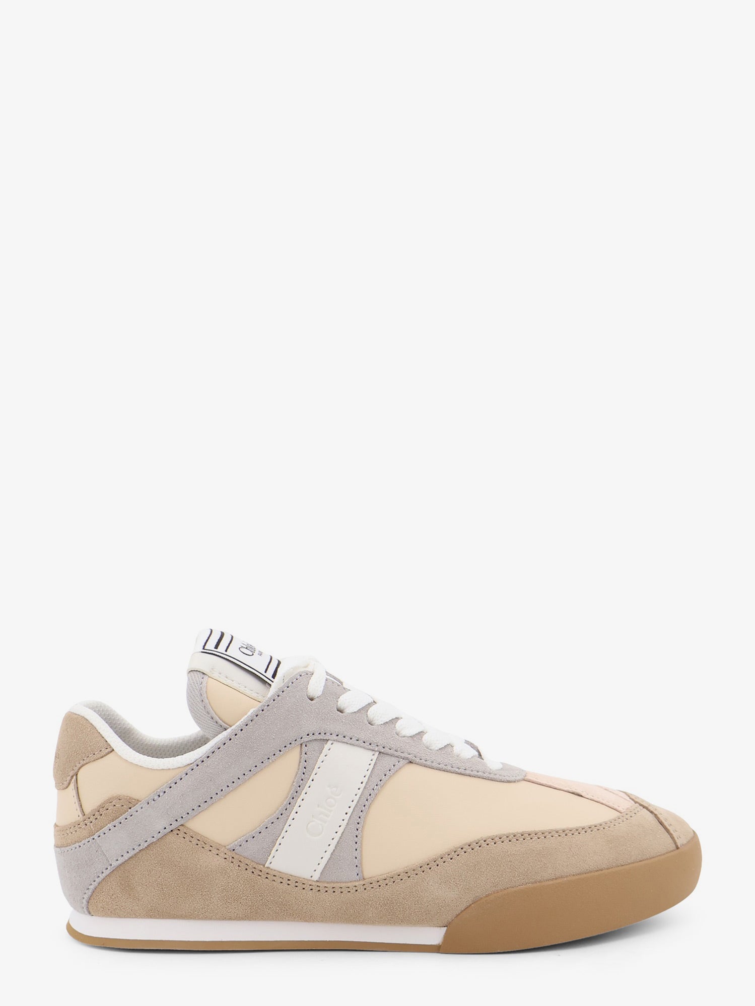 Chloé Kick suede sneakers with contrasting inserts