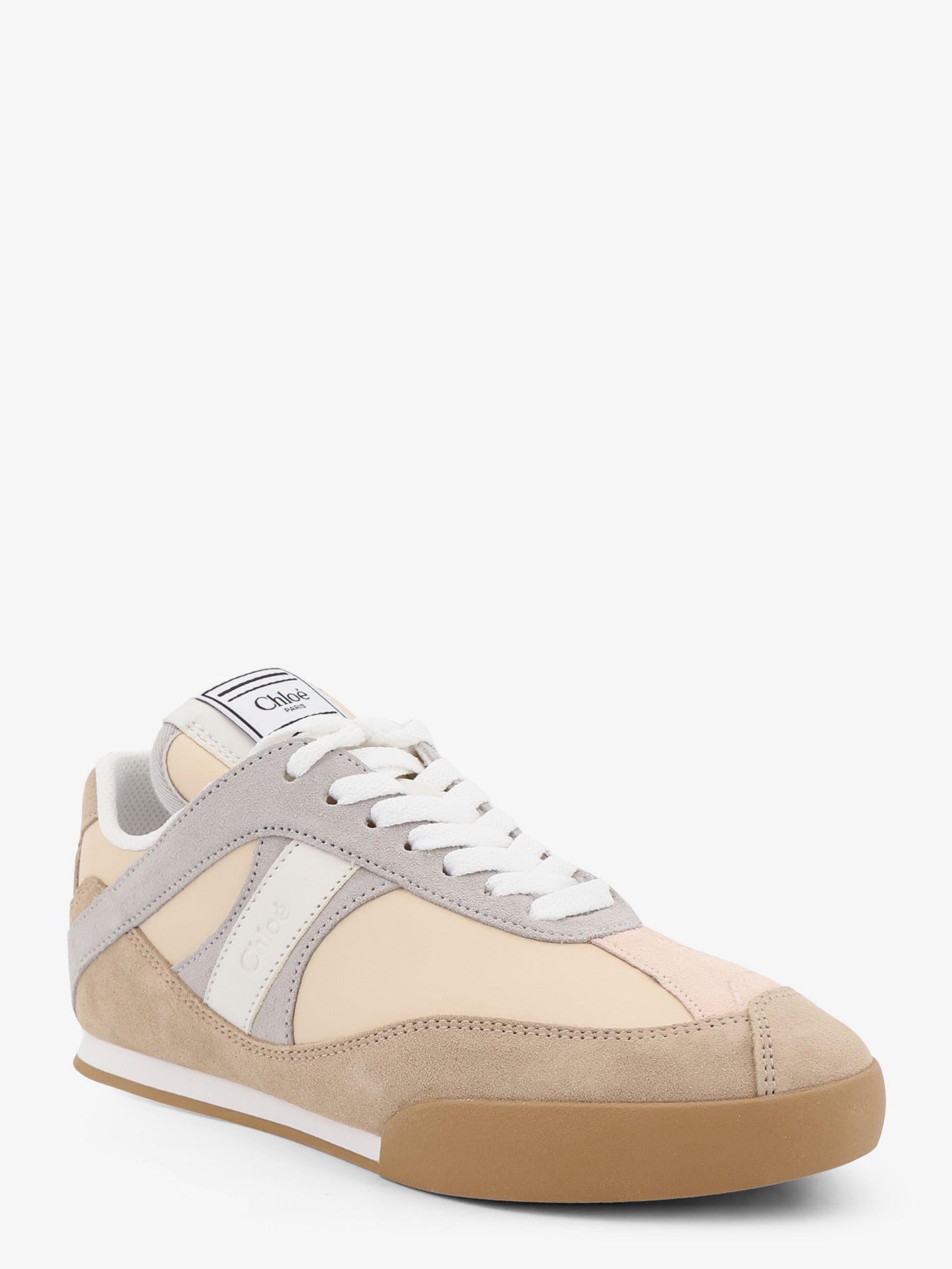 Chloé Kick suede sneakers with contrasting inserts, view 2